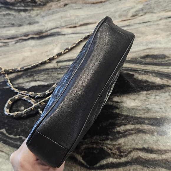 Vintage Pierre Balmaim Black Quilted Leather Chain Bag - Picture 6 of 13